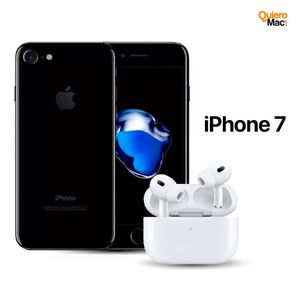 Celular Reacondicionado iPhone 7 32Gb Negro Brillante + AirPods Pro 2 Genericos