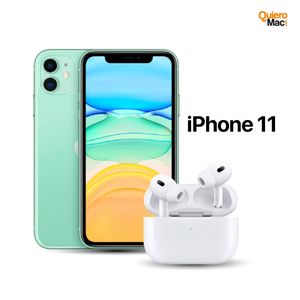 Celular Reacondicionado iPhone 11 64Gb Verde + AirPods Pro 2 Genericos