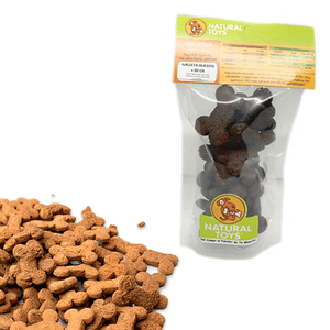 GALLETAS de HIGADO y FIBRA NATURAL (Para Perros) 80 GR