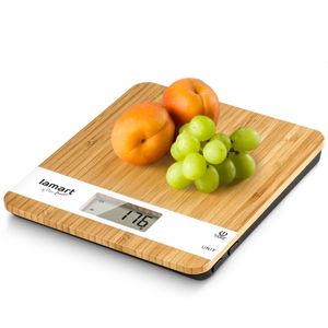 Balanza de Cocina Gramera Digital Lamart LT7024 Bamboo