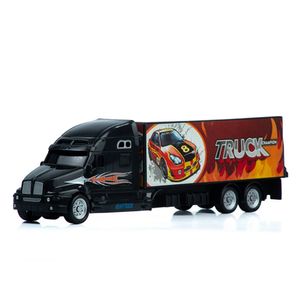 Tractomula Tractocamion Azul Transportadora Con Container