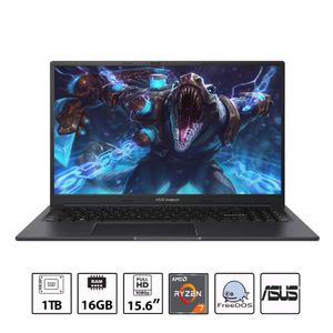 Portatil Asus M3504Y Ryzen 7-7730u 16GB Ram 1TB SSD 15,6 Pulgadas FHD Indie Black