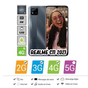 Celular  Realme C11 2GB 32GB 2021 Gris