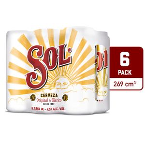 CERVEZA SOL X 269 ML X 6