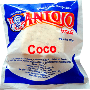 HELADO EL ANTOJO FRUTAL COCO
