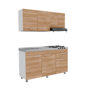 Cocina Bazagli 150 IZQ RTA Blanco Chantilli