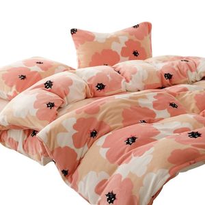 Duvet Digital de Franela con Estampado Flores Rosas