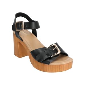 SANDALIAS MUJER MARCA AZALEIA COLOR NEGRO