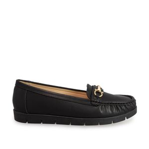 MOCASINES MUJER MARCA VIA SPRING COLOR NEGRO