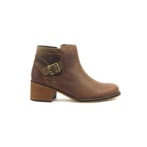BOTINES MUJER MARCA SAN POLOS COLOR COÑAC
