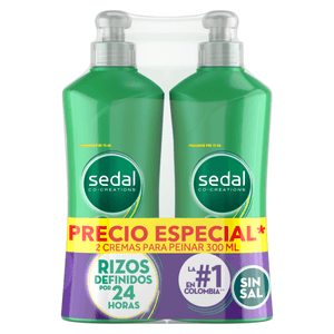 OFERTA CREMA PEINAR SEDAL RIZOS X 2