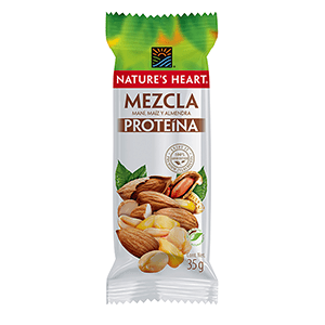 MEZCLA PROTEINA MANI MAIZ ALMENDRA NATURES HEART