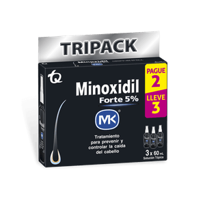 OFERTA MINOXIDIL MK FORTE 5% PAGUE 2 LLEVE 3 UND