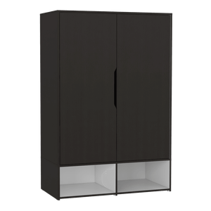 Closet Suey, Wengue Y Blanco Vainilla, Dos Puertas Abatibles y Variedad De Entrepaños ZF