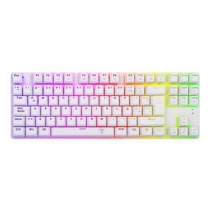 Teclado Gamer alámbrico USB T-TGK315W-RD bora RGB T-Dagger retroiluminación blanco