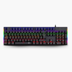 Teclado Gamer alámbrico USB T-TGK310-rd naxos Rainbow T-Dagger retroiluminación