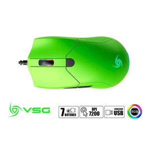 Mouse Alámbrico VSG VG-M430-VBO aurora Ambidiestro verde