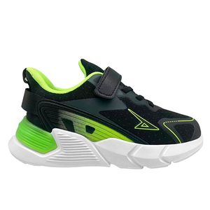 TENIS INFANTIL MARCA ATHLETIC AIR NEGRO Y VERDE