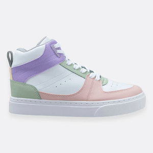 TENIS BOTA NIÑA OFFCORSS BLANCO Y ROSADO