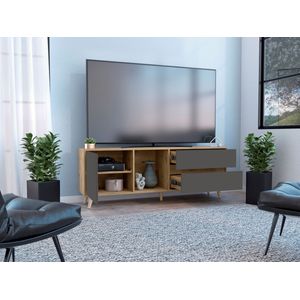 Rack Para TV 65'' Salem RTA Macadamia Plomo