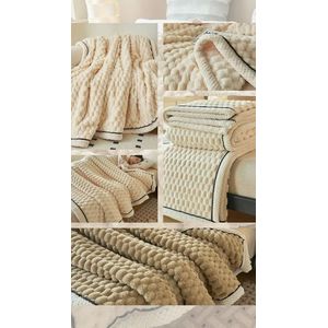 Cobija  beige extra doble