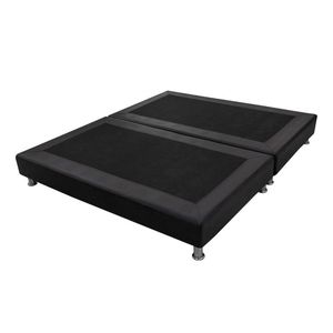 Base Cama Acacia Romance Relax Tela Vinílica Madera Inmunizada