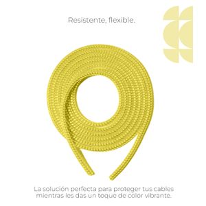 Cubre Cable Color Amarillo
