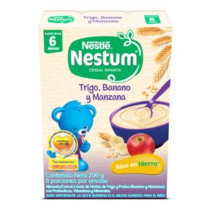 CEREAL INFANTIL NESTUM TRIGO BANANO Y MANZANA