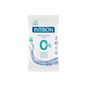 PAÑITOS HUMEDOS INTIMOS INTIBON 0%