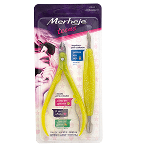 ALICATE MERHEJE TEENS CON ESPATULA REFERENCIA 75752 AMARILLO