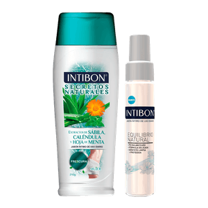 OFERTA INTIBON SECRETOS NATURALES X 210 GR + INTIBON EQUILIBRIO NATURAL X 55 GR