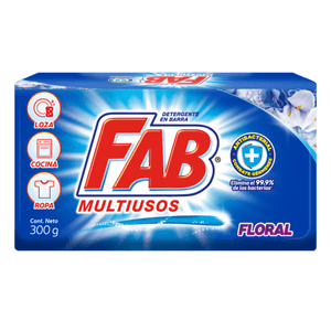 FAB MULTIUSO FLORAL JABON BARRA