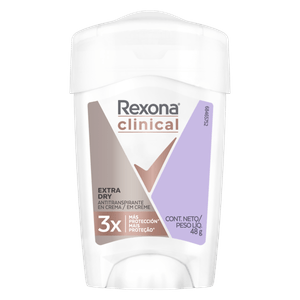 DESODORANTE REXONA CLINICAL EXTRA DRY WOMEN FRASCO X 48 GRAMOS