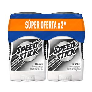 DESODORANTE HOMBRE SPEED STICK CLASSIC BARRA 2 X 50 GR C/U