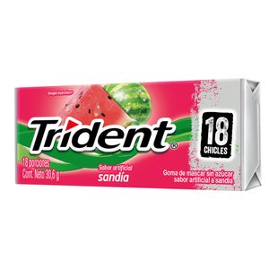 CHICLES TRIDENT VP SANDIA SIN AZUCAR