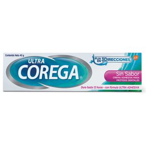 COREGA CREMA ADHESIVA PARA PROTESIS DENTAL SIN SABOR