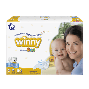 PAÑAL WINNY SEC ETAPA 2/M + TOALLITAS