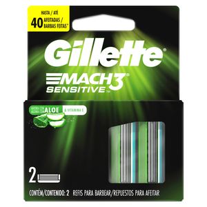 REPUESTOS DE AFEITAR CON ALOE GILLETTE MACH3 SENSITIVE