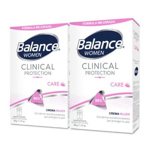 DESODORANTE BALANCE CREMA CLINICAL CARE MUJER X2