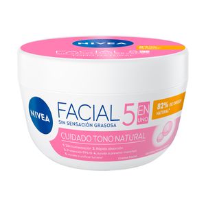CREMA FACIAL NIVEA CUIDADO TONO NATURAL 5 EN 1