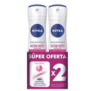 OFERTA DESODORANTE NIVEA ACLARADO NATURAL SPRAY SUPER OFERTA X 2