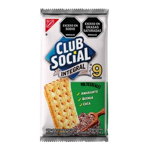 GALLETA CLUB SOCIAL INTEGRAL MULTICEREAL