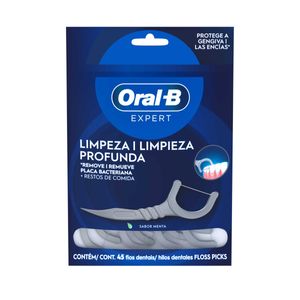 HILO DENTAL ORAL-B EXPERT FLOSS PICKS SABOR MENTA