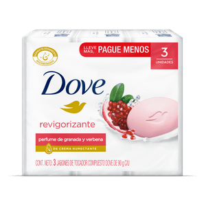 DOVE JABON BARRA GO FRESH REVIGORIZANTE 3PACK