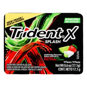CHICLETS TRIDENT SPLASH FRESA LIMON