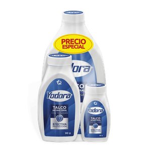 OFERTA TALCO YODORA POTE X 300 GR + 90 GR + 30 GR PRECIO ESPECIAL