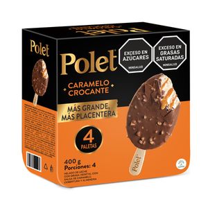 PALETA POLET CARAMELO PACK X 4 UND