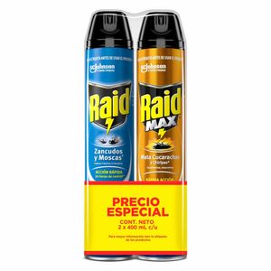 OFERTA RAID ELIMVOL 400 + RAID MAX 400 /12 PRECIO ESPECIAL