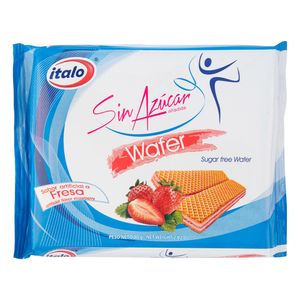 GALLETA WAFER SIN AZUCAR FRESA ITALO