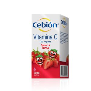 CEBION VITAMINA C EN GOTAS PARA NIÑOS SABOR A FRESA